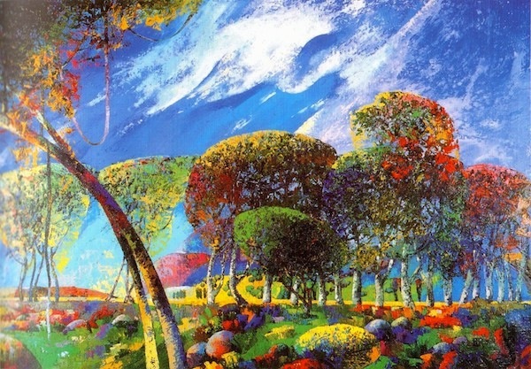 21. Landscape8,oil on canvas,70x100cm, Nugzar Kahiani