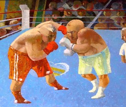 52.Boxing | Бокс, canvas,oil, Nugzar Kahiani