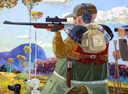 53.Hunter | Охотник,60х80cm,canvas,oil,2011,Nugzar Kahiani